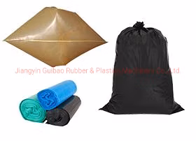 自動プラスチックポリ生分解性ビッグヘビーデューティブラックボトムシールゴミ袋ロール製袋機二つ折り二つ折りC折り